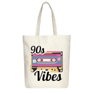 Stylxeco 90s Vibe Canvas Tote Bag