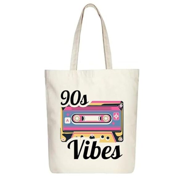 Stylxeco 90s Vibe Canvas Tote Bag